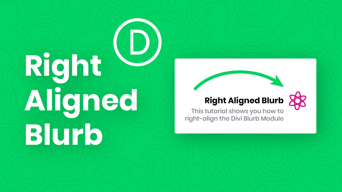 How To Right Align The Divi Blurb Module Image/Icon