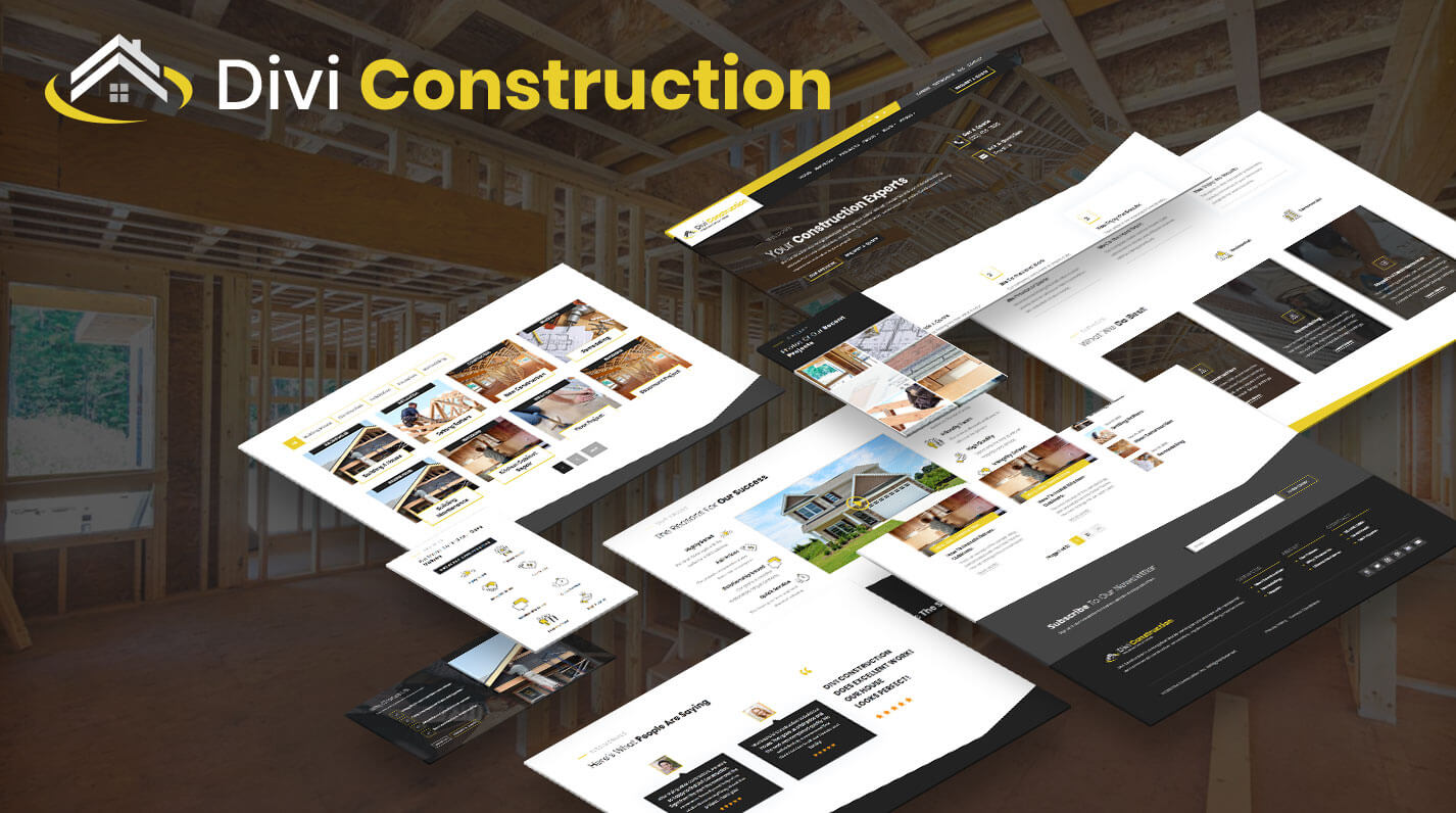 Divi Construction template by Pee-Aye Creative