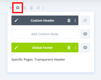 Assign the transparent header menu template to a specifici page in the Divi Theme Builder