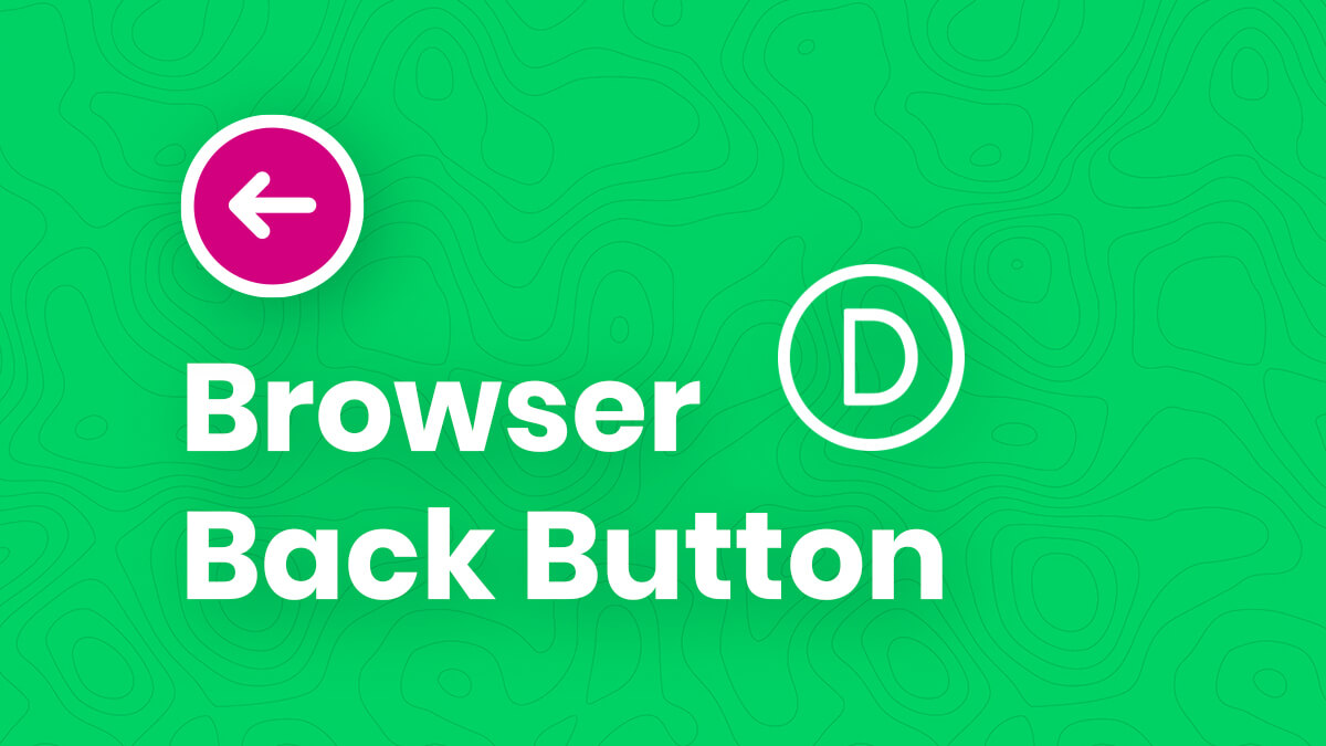 How To Create A Browser Back Button In Divi