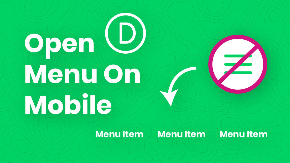 How To Show An Open Divi Menu On Mobile Instead Of The Hamburger Icon Tutorial by Pee Aye Creative