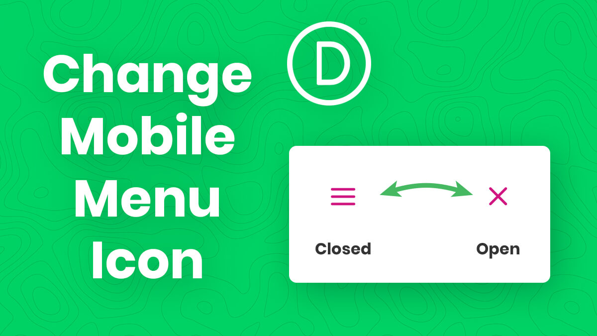 How To Change The Divi Menu Module Hamburger Icon To An X When Open