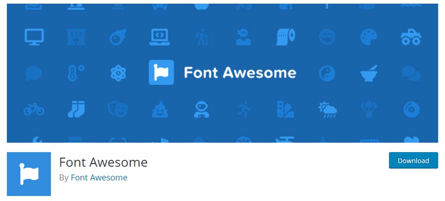Install the Font Awesome plugin in Divi
