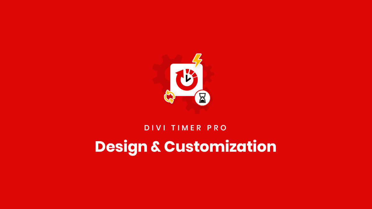 Design and customization settings for the Divi Timer Pro Plugin by Pee Aye Creative