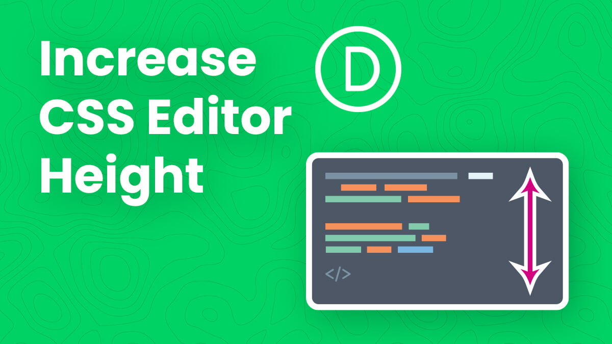How To Increase The Height of The Divi Theme Options Custom CSS Editor Box