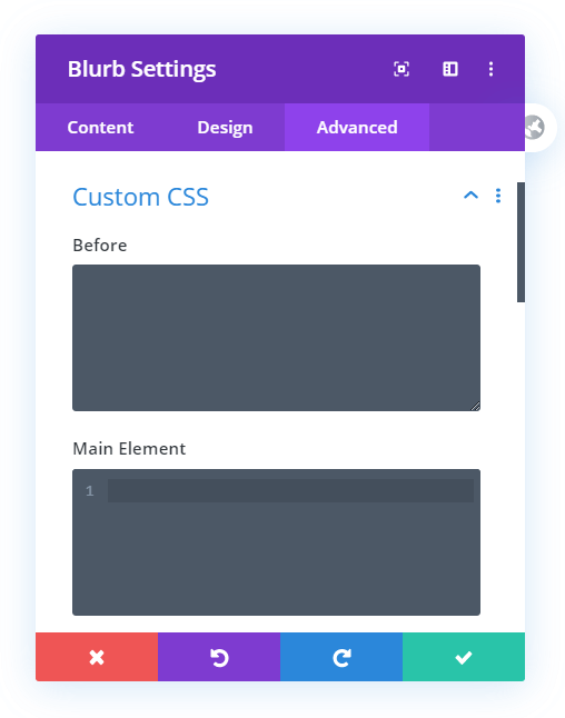 add custom css to Divi module Custom CSS area