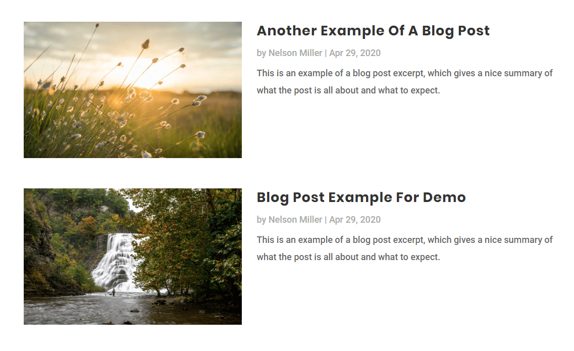 customize the Divi blog module styling