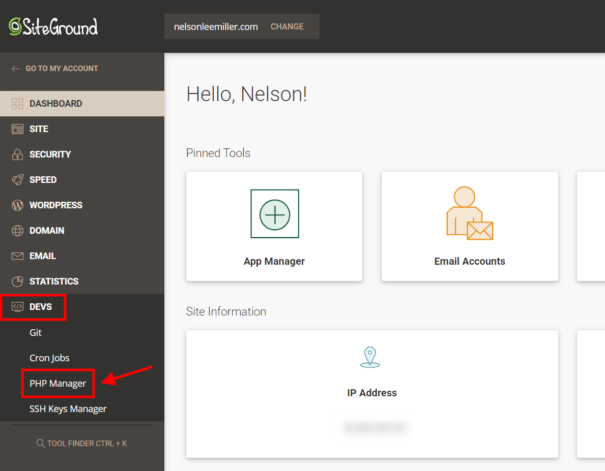 remove display errors in Siteground