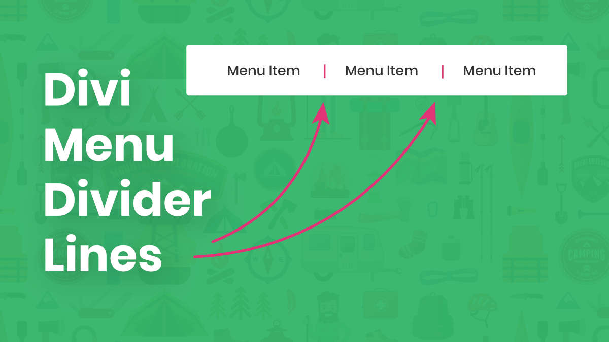 How To Add Vertical Divider Lines Between Menu Items In Divi