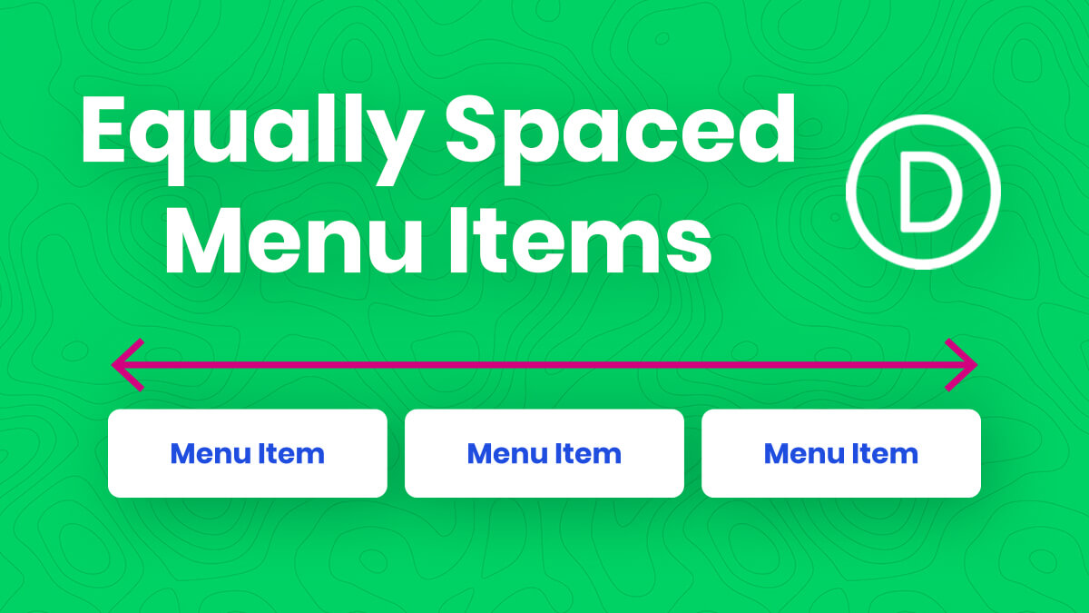 How To Equally Space The Width Of Divi Menu Module Links