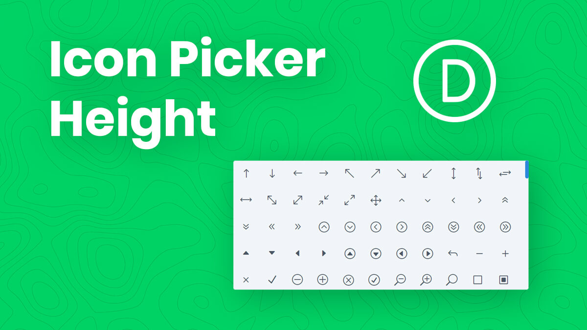 How To Increase The Height Of The Divi Builder Icon Picker Area Tutorial by Pee Aye Creative