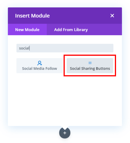 how to add the Divi Social Sharing Buttons module to your layout