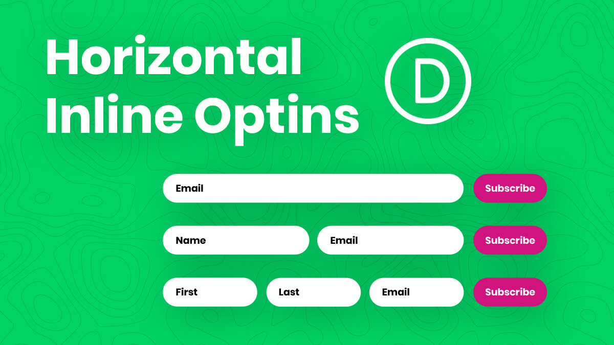 How To Create A Horizontal Inline Divi Email Optin Module With 1 2 Or 3 Fields Tutorial by Pee Aye Creative