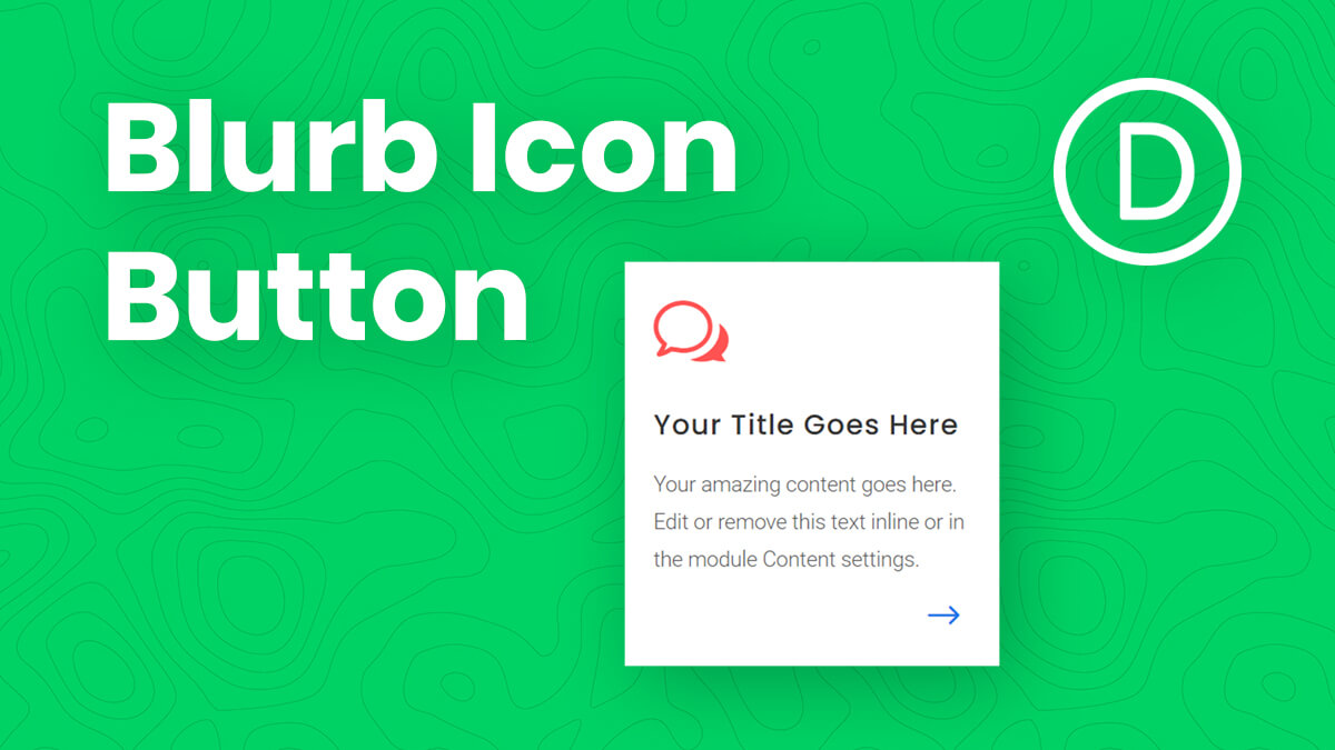 How To Add A Clickable Icon Button To A Divi Blurb Module