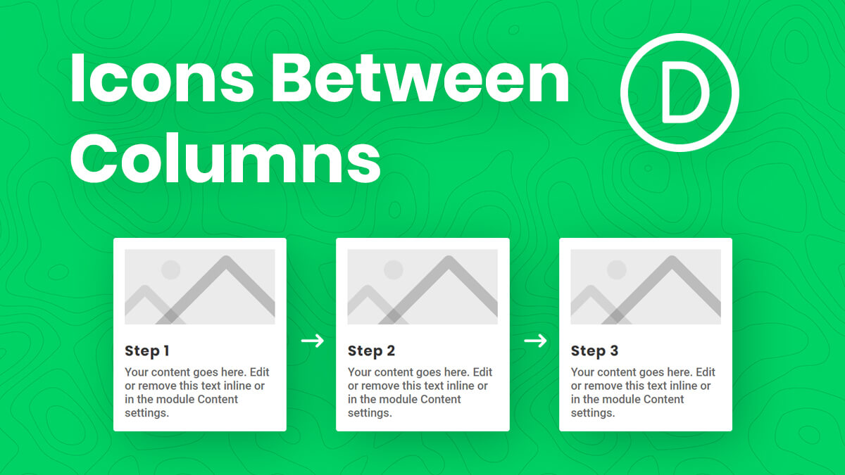 How To Add Arrow Icons Between Divi Columns To Create Process Steps Tutorial by Pee Aye Creative