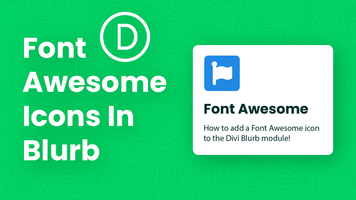 How To Replace The Divi Blurb Icon With A Font Awesome Icon
