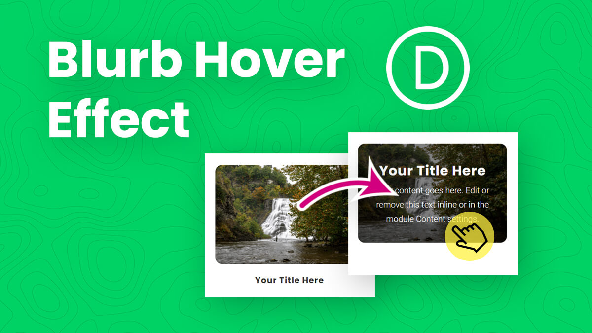 How To Add A Beautiful Hover Reveal Effect To The Divi Blurb Module
