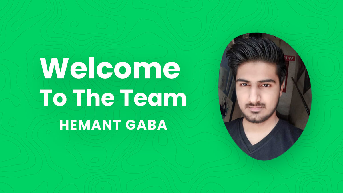 Welcome Hemant To Our Team