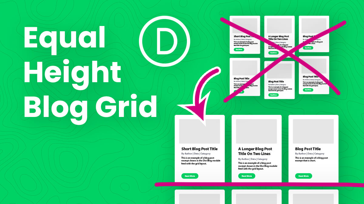 How To Make The Divi Blog Grid Equal Height