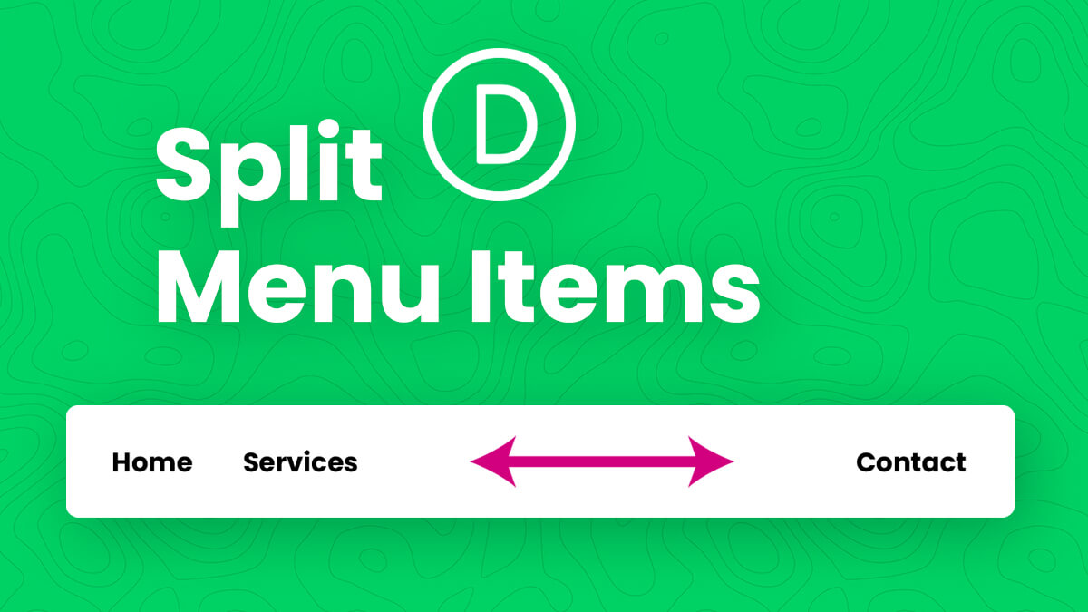 How To Split Divi Menu Items To The Left Or Right