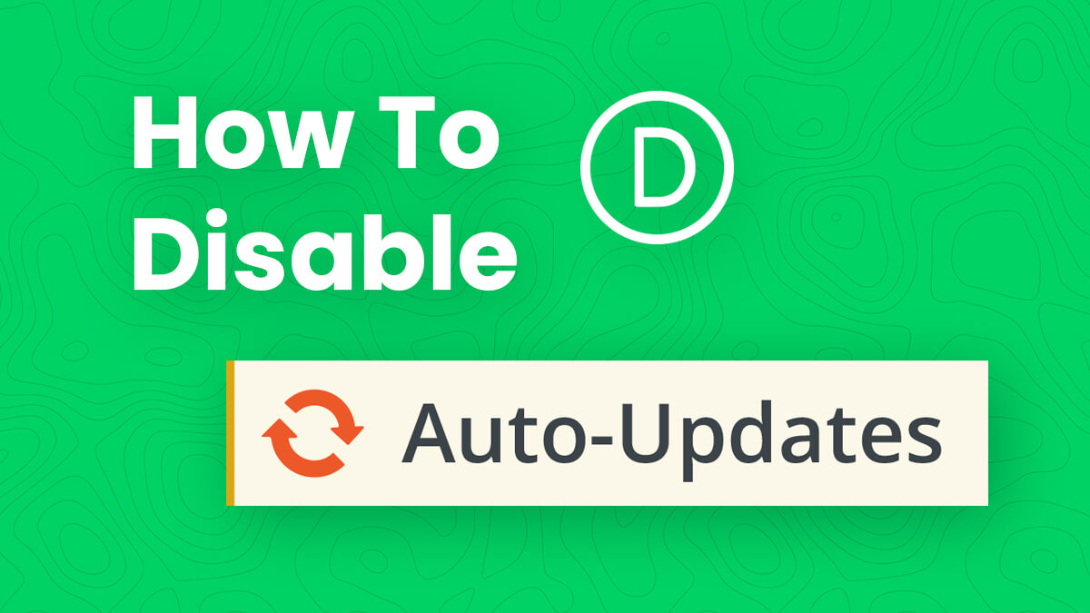 How To Disable Divi Auto-Updates