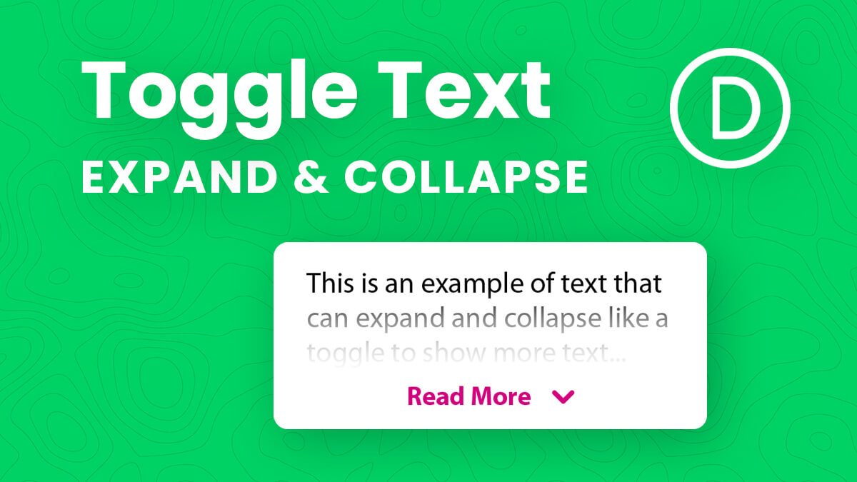 How To Expand And Collapse Text In Divi (Like A Read More Toggle)