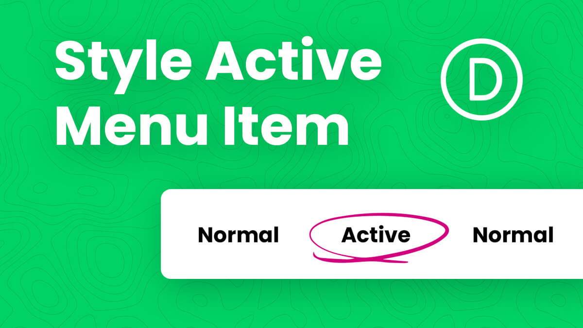 How To Style And Highlight The Active Menu Item In Divi Tutorial by Pee Aye Creative