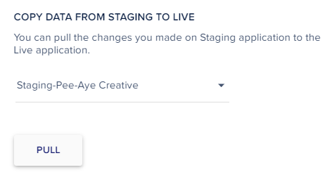 Pull Divi staging site to live in Cloudways