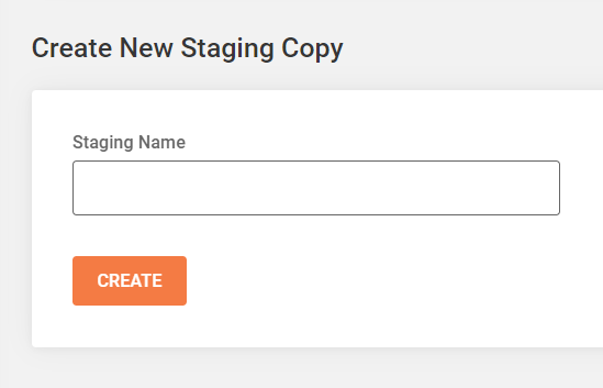 create new Divi staging copy in Siteground
