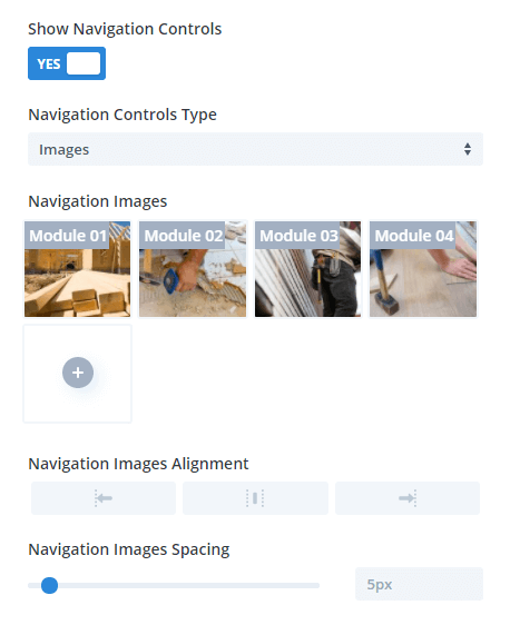 Divi Carousel Maker Navigation Controls Images