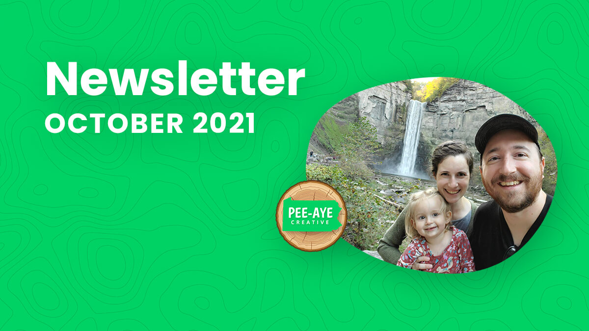 Pee-Aye Creative Monthly Newsletter For October 2021