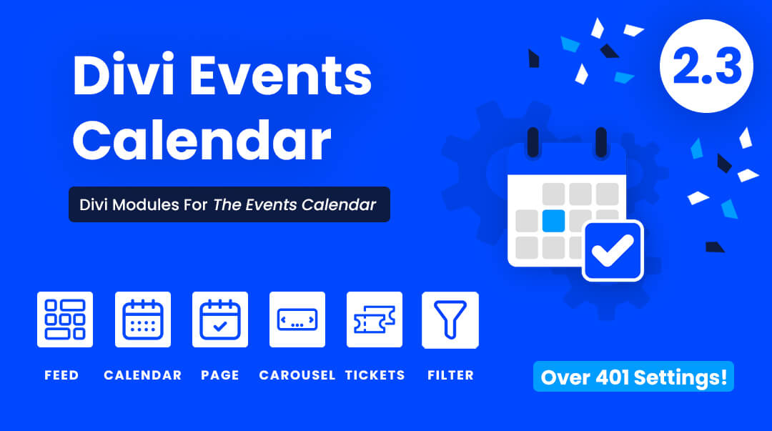 Divi Events Calendar Modules Plugin by Pee Aye Creative 2.3