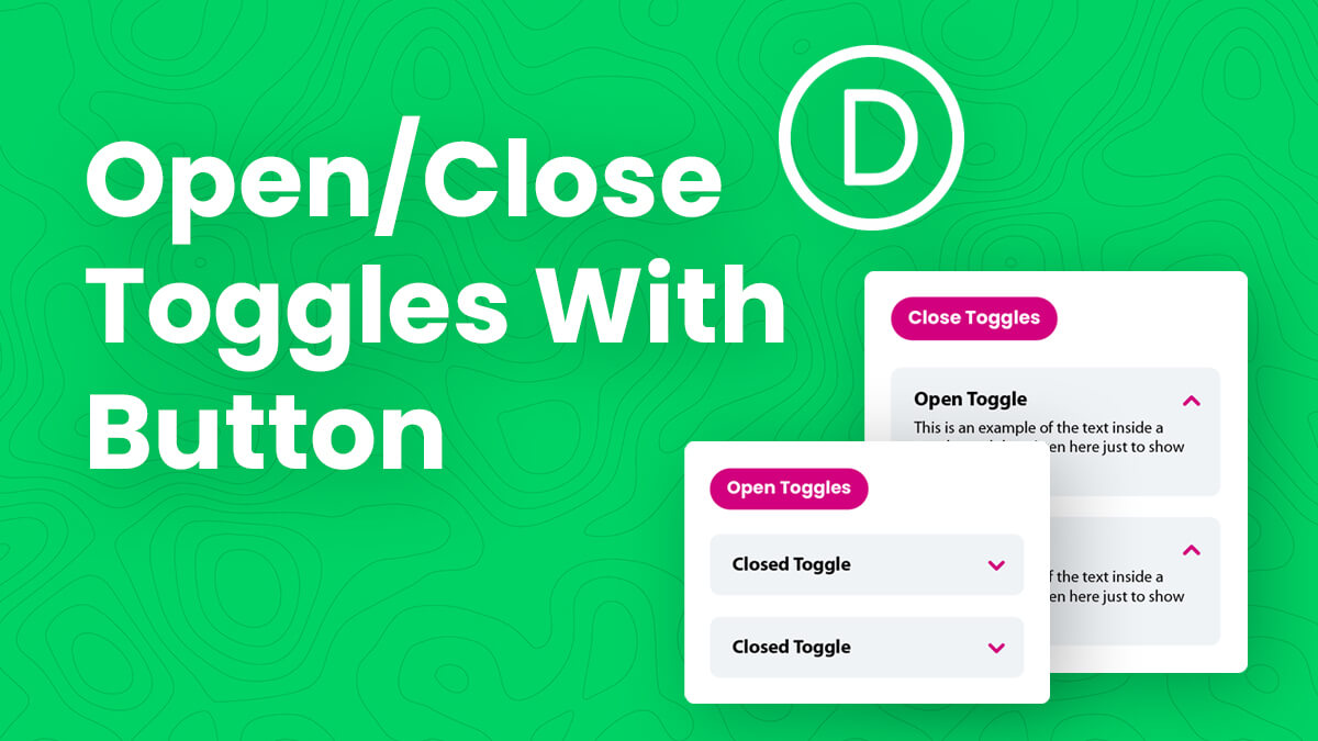 How To Use A Button To Open Or Close Divi Toggle Modules Tutorial by Pee Aye Creative