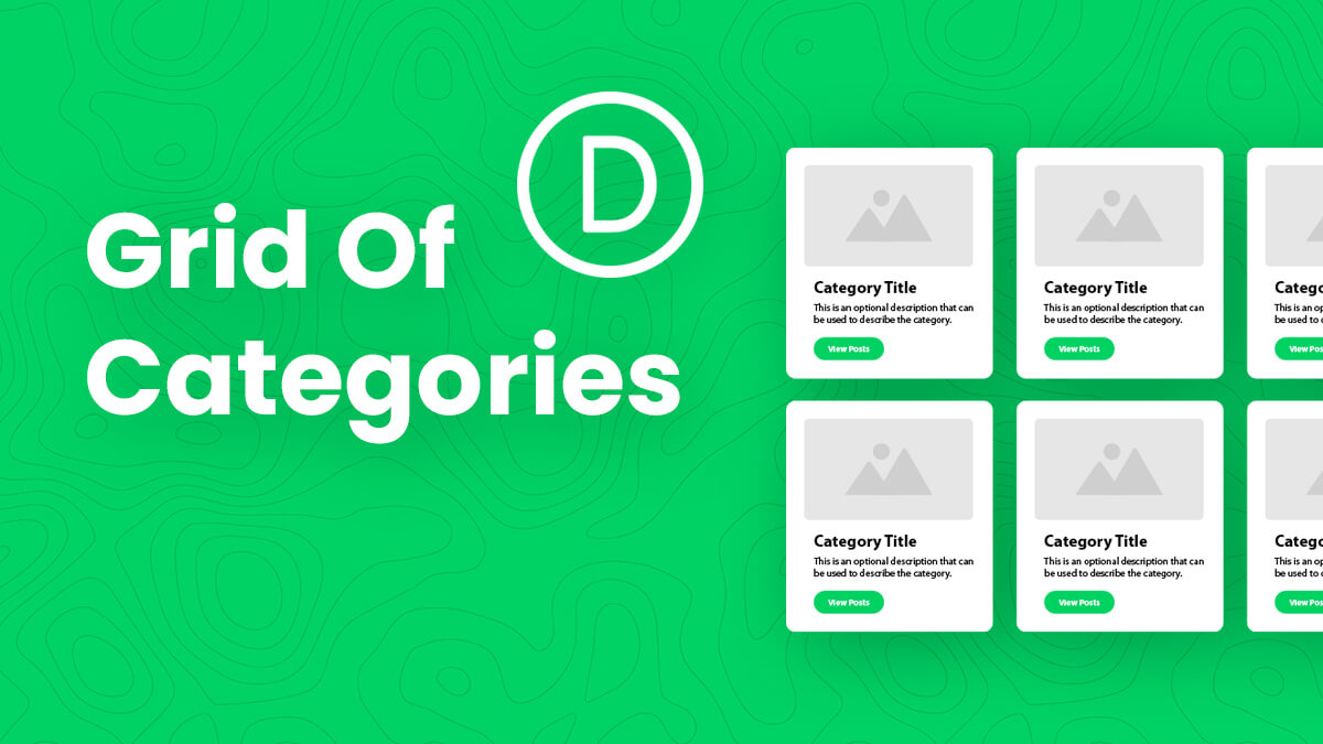 How To Display A Grid Of Categories In Divi For Posts, WooCommerce Products, Events, Projects, Or Other CPT