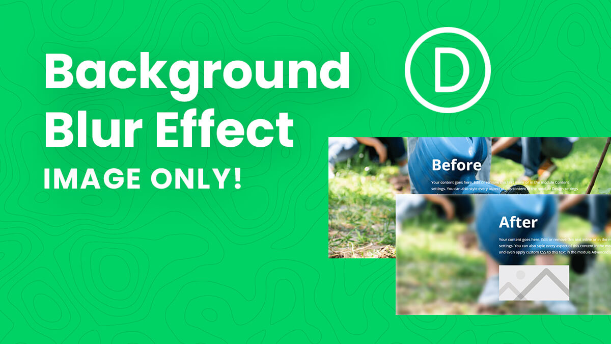 How To Apply A Blur Or Other Filter Effects To A Divi Section Background Image Only