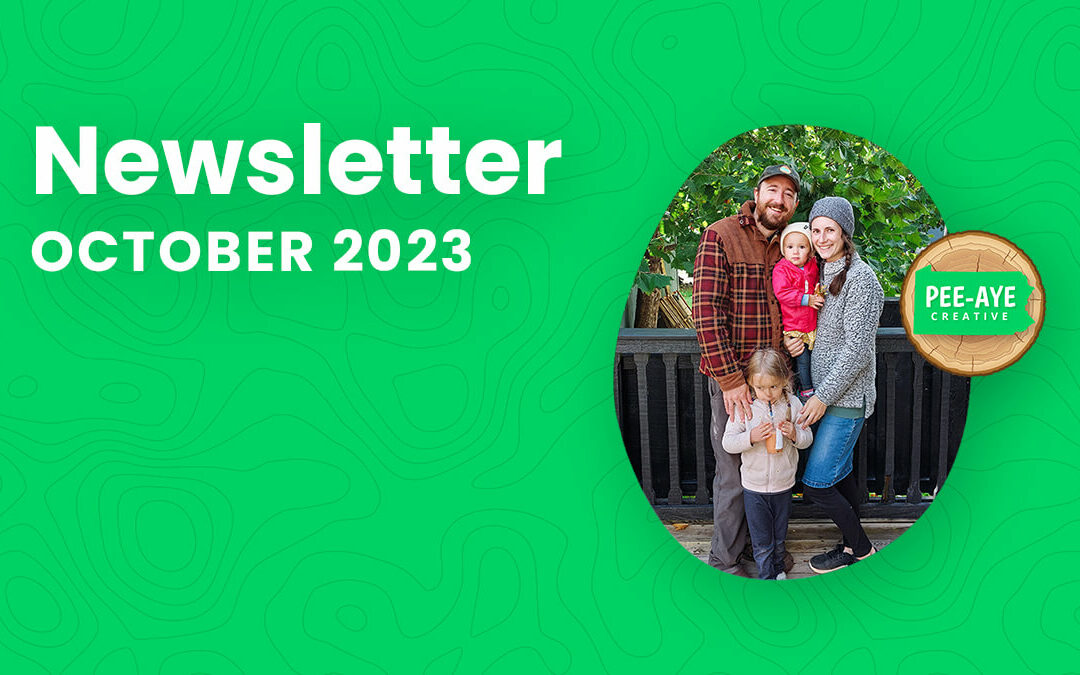 Pee-Aye Creative Monthly Newsletter For October 2023