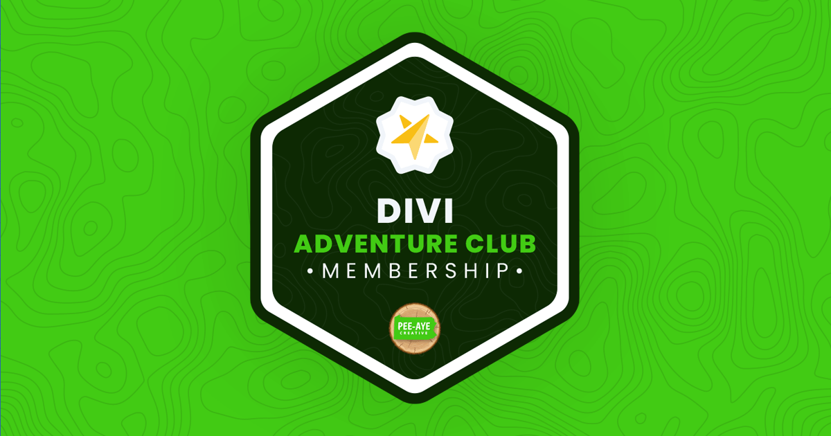 Divi Adventure Club Membership Acces All Pee Aye Creative Products